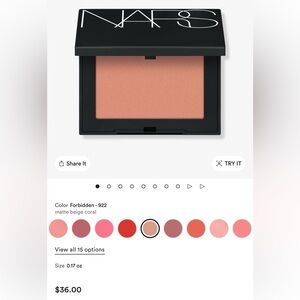 NARS Forbidden Matte Blush - Beige Coral